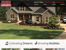 Tablet Screenshot of johnsonlandscapeco.com